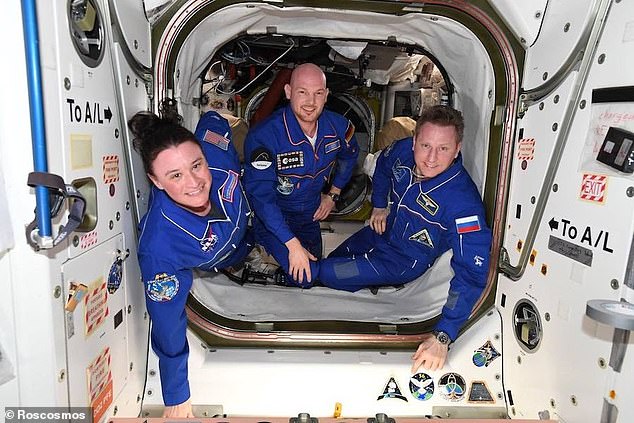 Astronavti na ISS  Vir: NASA
