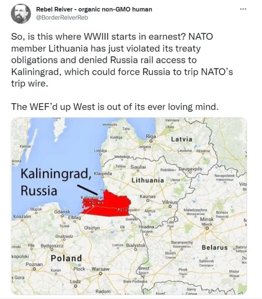 Vojna napoved - Kaliningrad