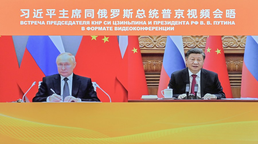 Xi Jinping in Putin  Vir: Xinhua