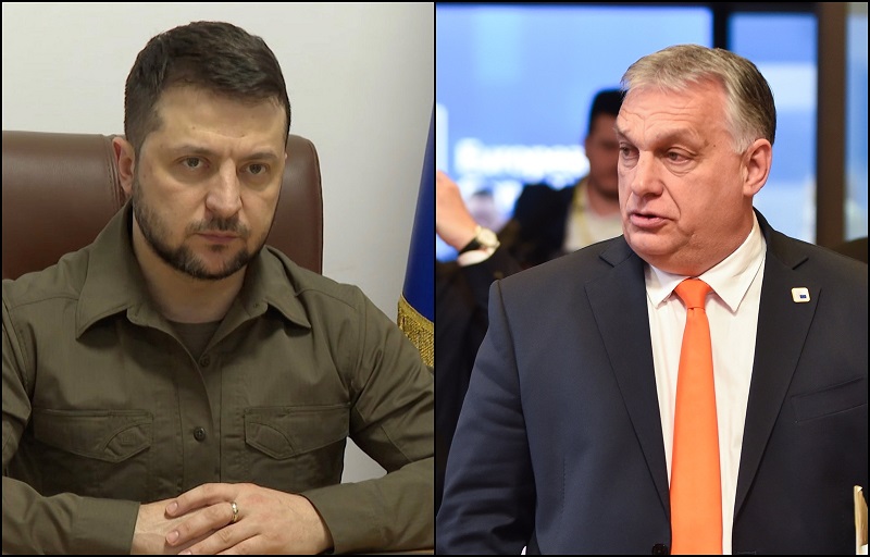 Zelenski in Orbán  Vir: Twitter